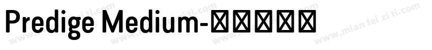 Predige Medium字体转换
